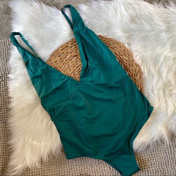 Tavik // Revolve Drew One Piece Swimsuit Storm Grn - Picture 4 of 8